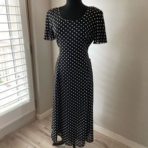 Bonnie Marx polka dot dress with slip